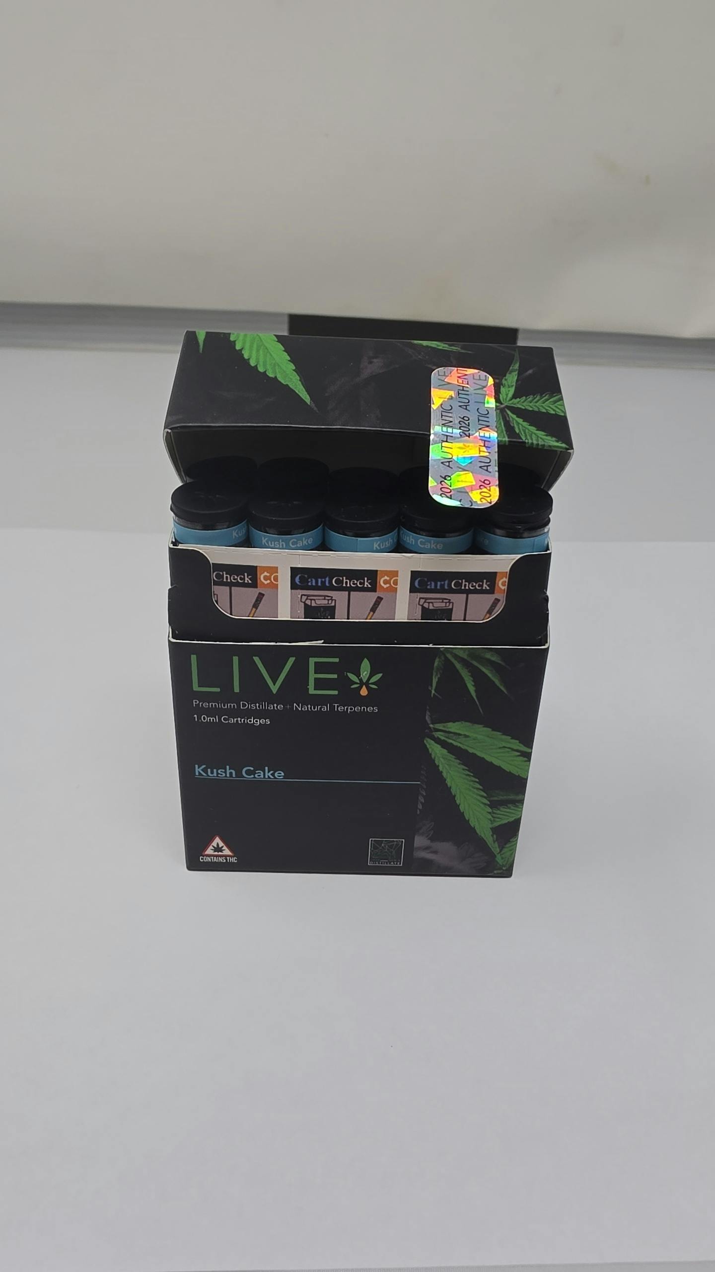 Kush Cake | 1g Distillate Cart | Live Brand at Amber Horizons
