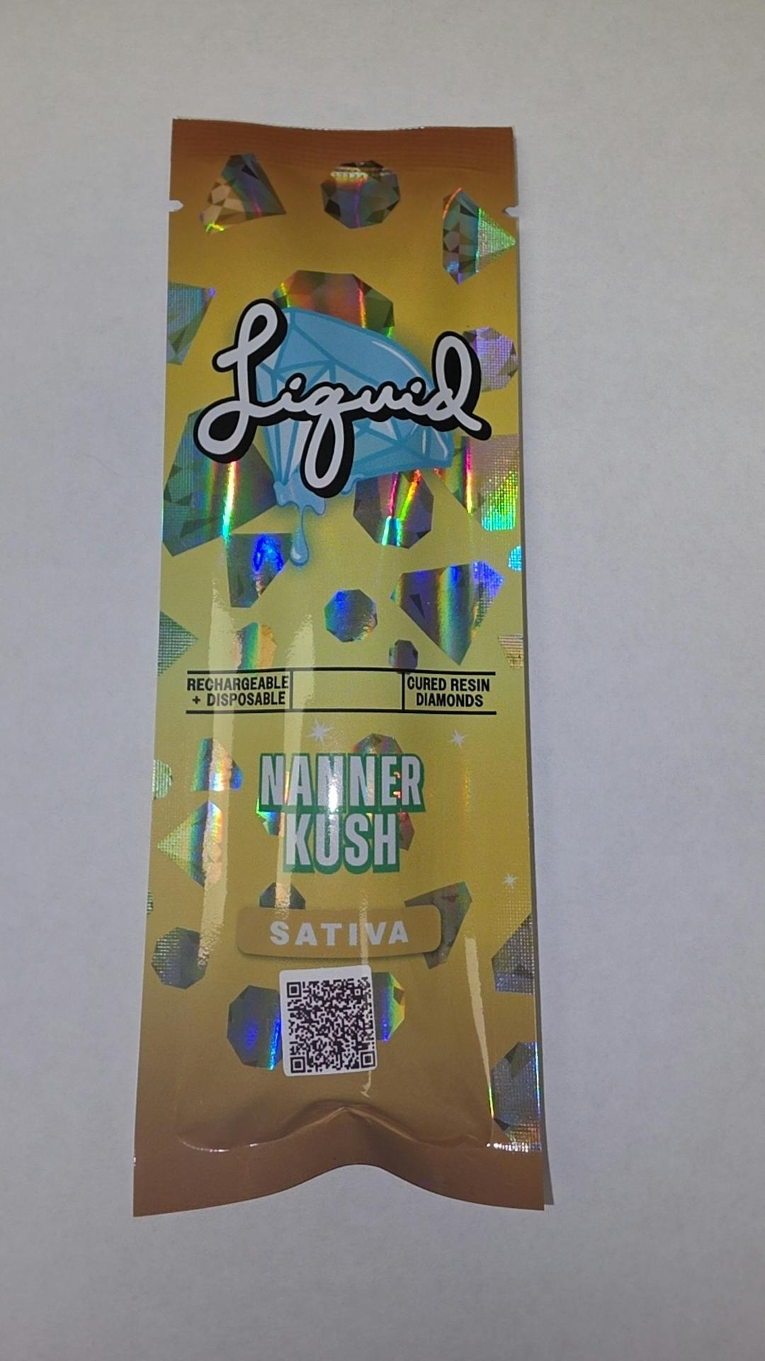 Nanner Kush 1g Cured Resin Diamonds Disposable