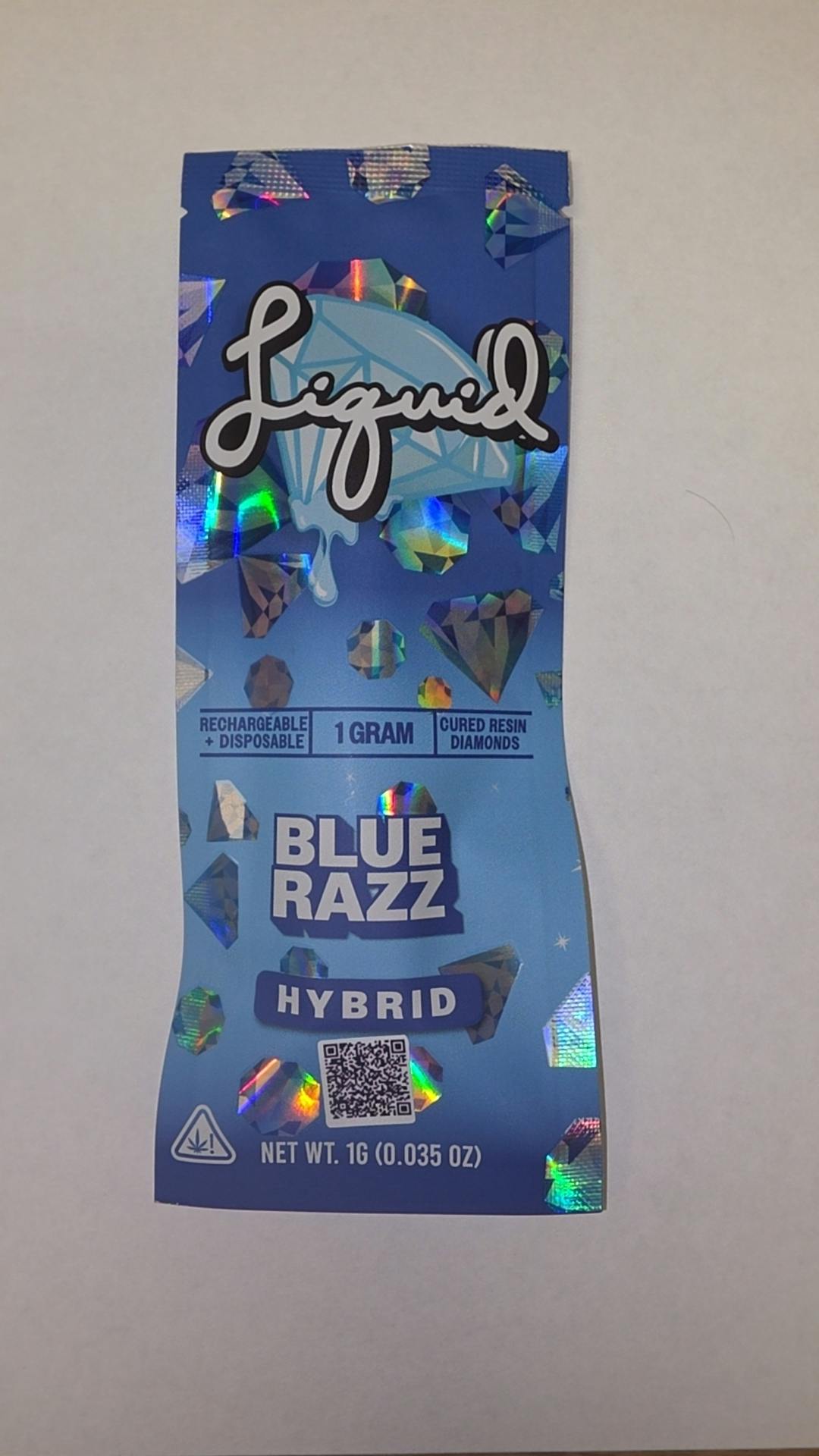 Blue Razz 1g Cured Resin Diamonds Disposable