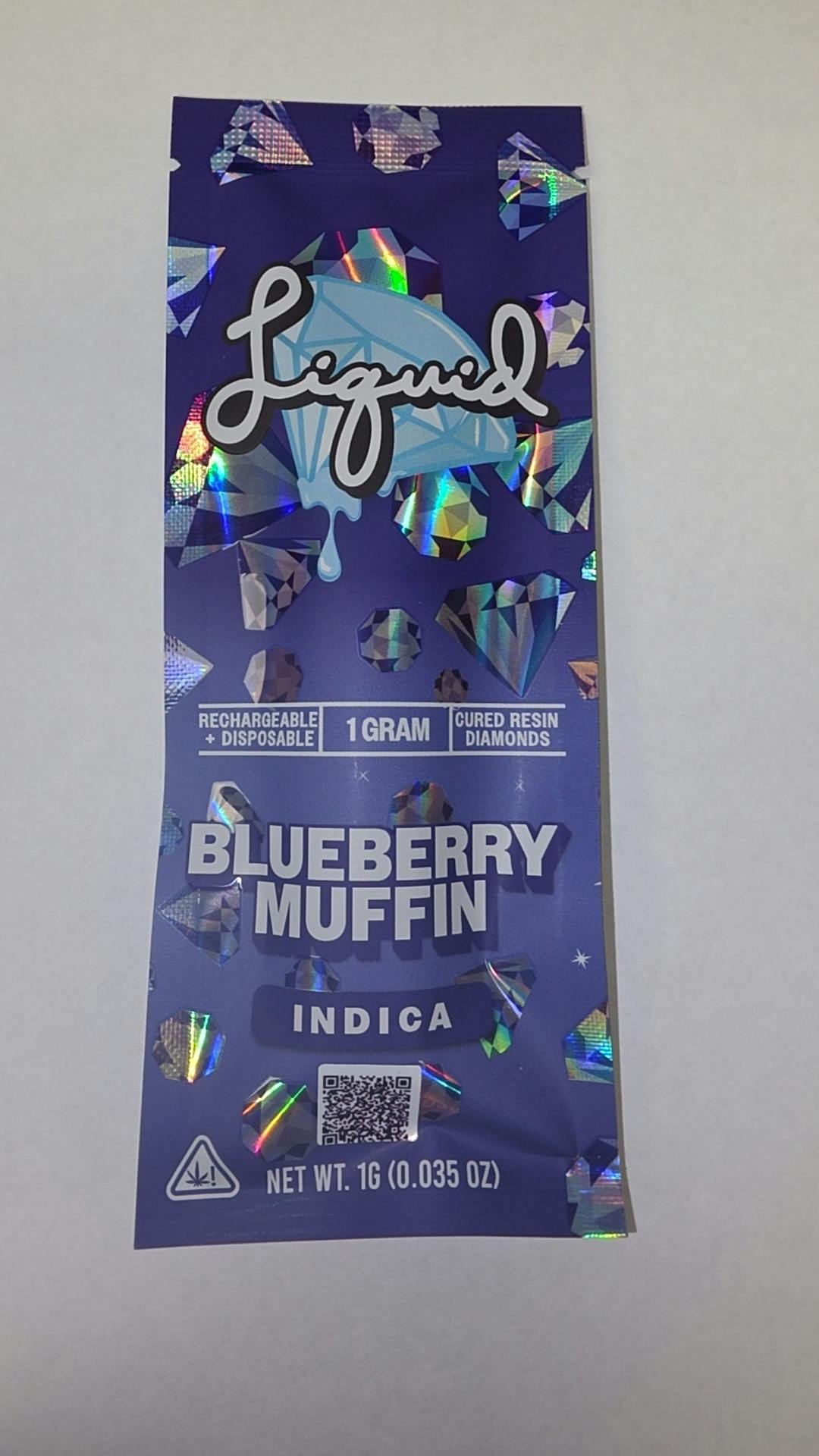 Blueberry Muffin 1g Cured Resin Diamonds Disposable
