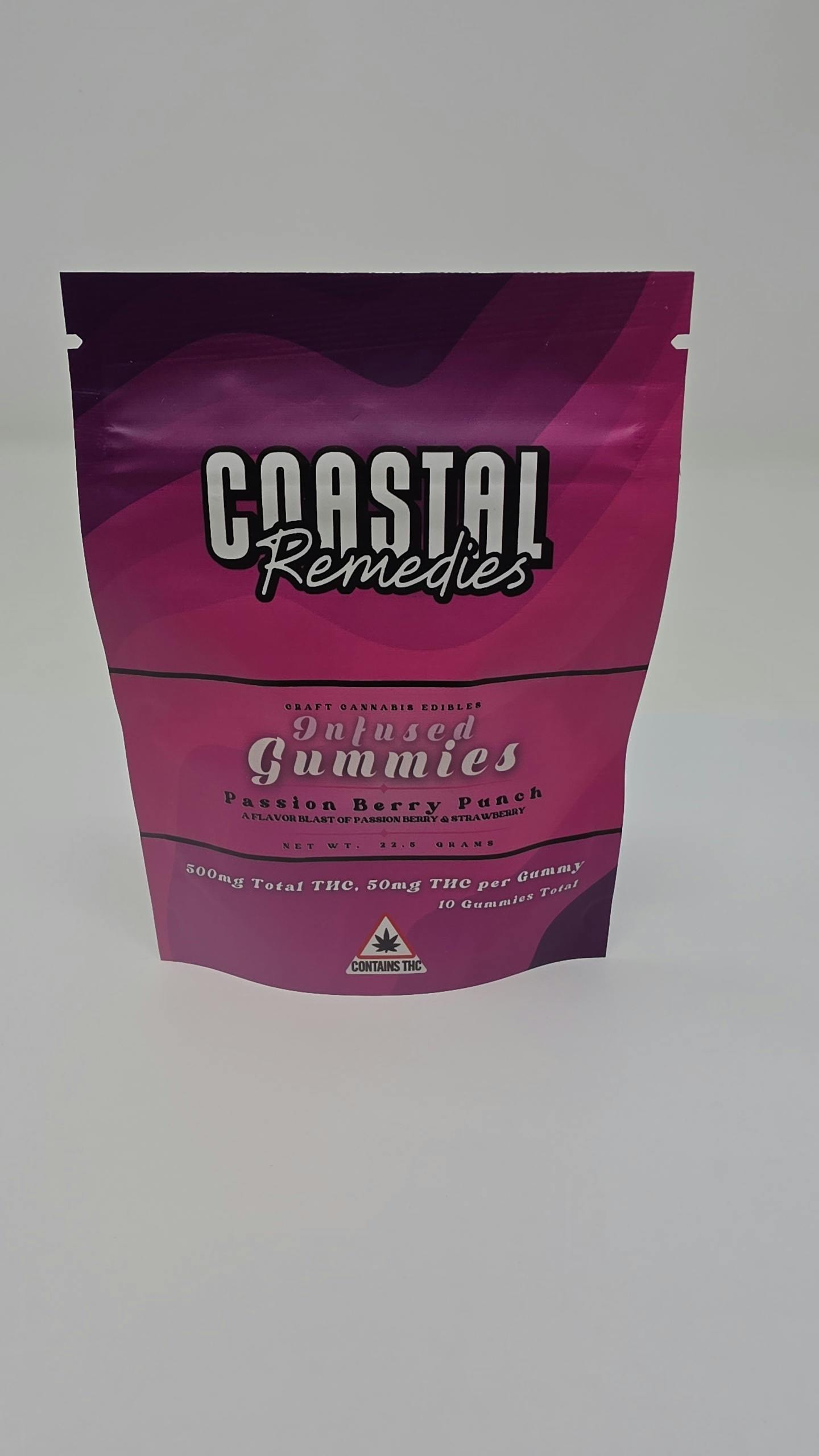 500mg THC Passion Berry Gummies