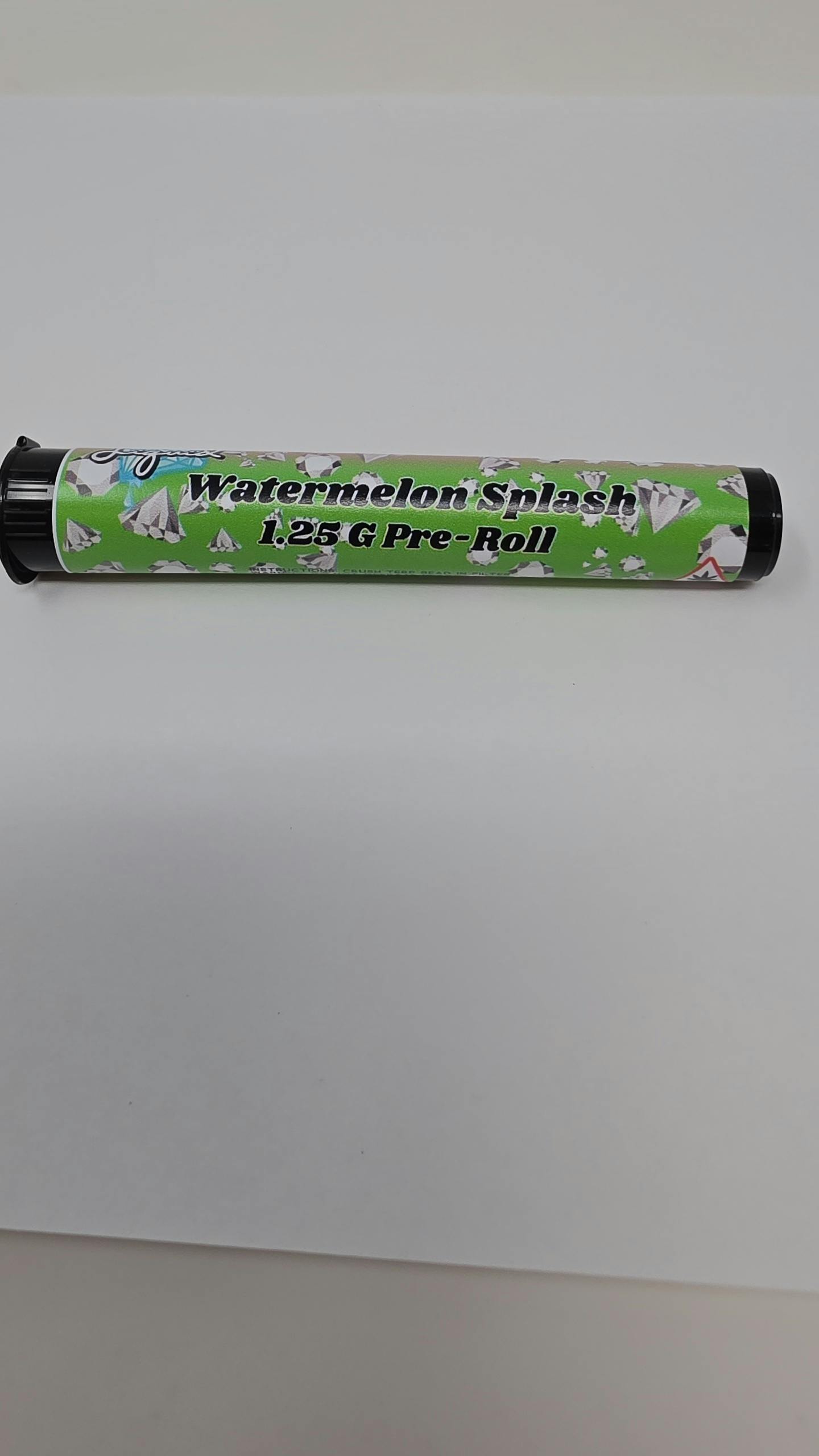 Watermelon Splash 1.25 Liquid Crusher Terp infused Preroll at Amber Horizons