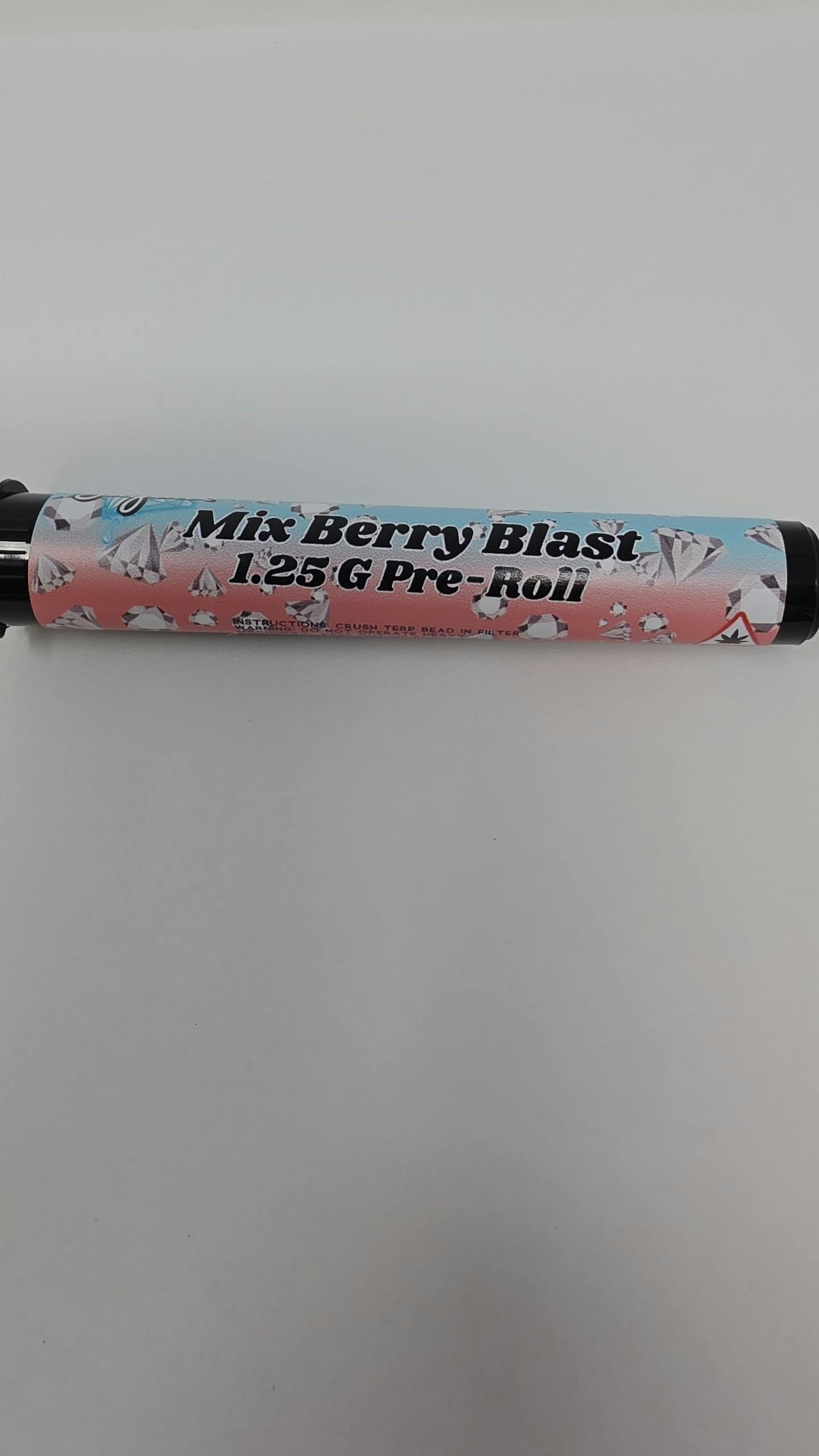 Mixed Berry Blast 1.25 Liquid Crusher Terp infused Preroll at Amber Horizons