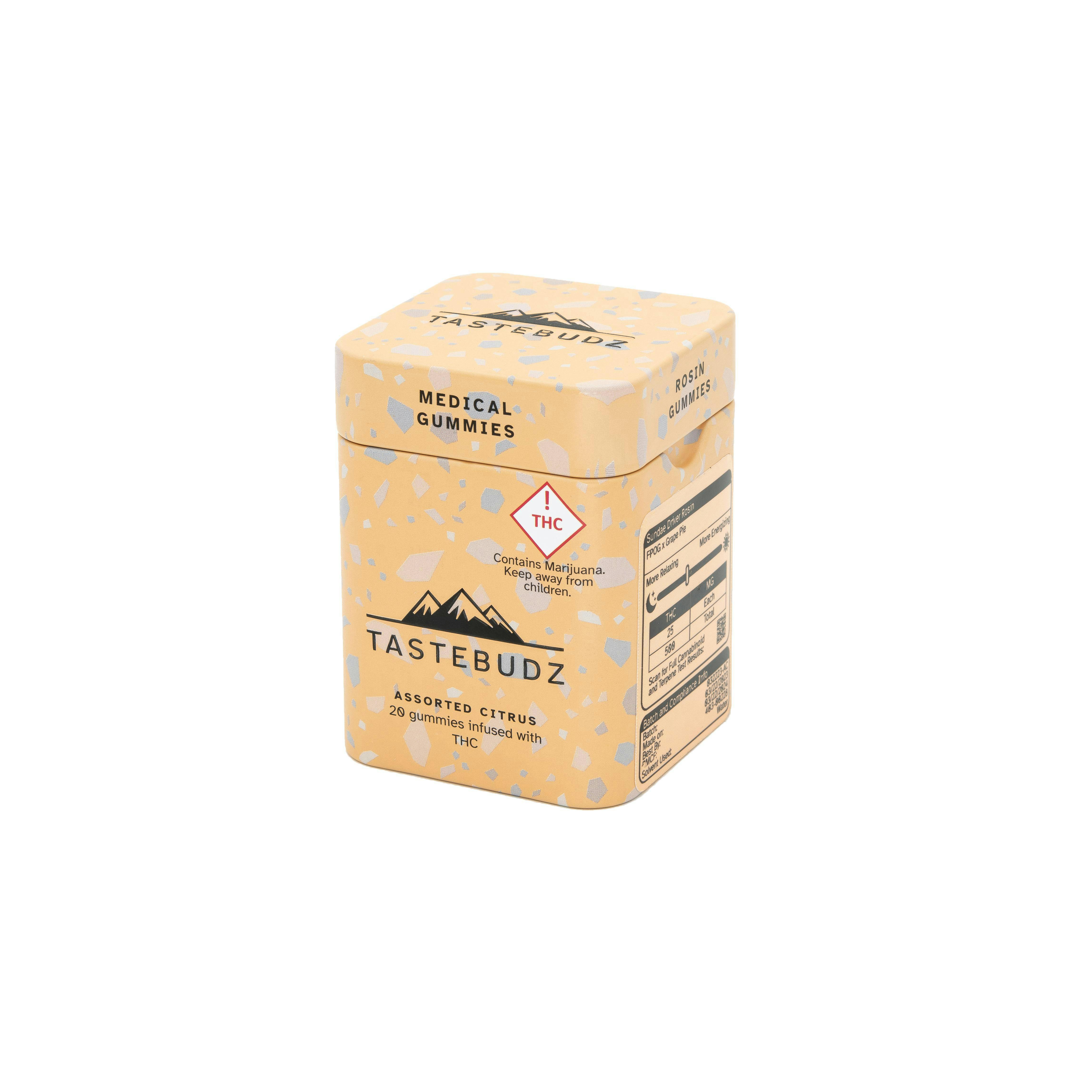 Taste Budz Assorted Flavors Rosin Gummies DEAL PRICE 500mg