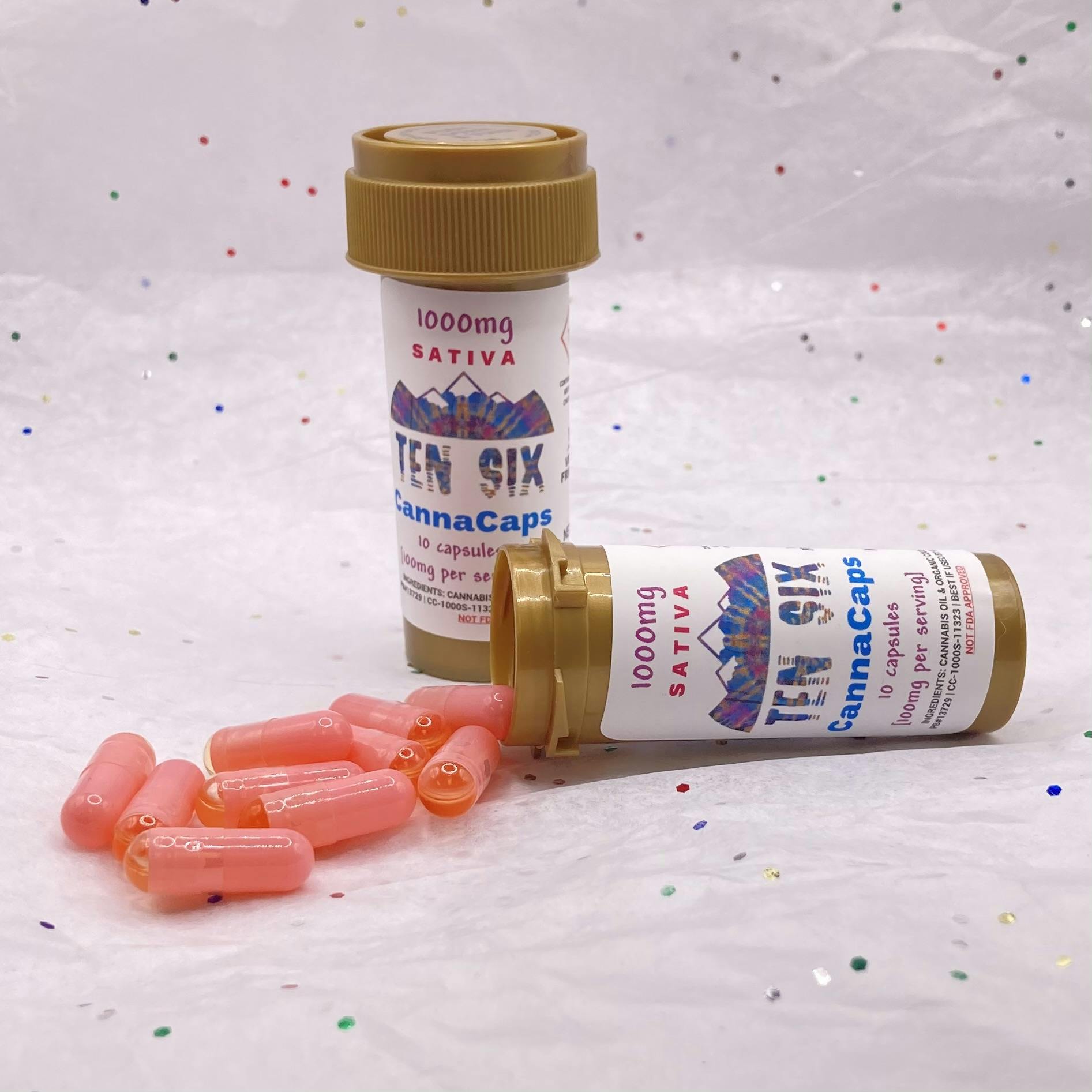 Ten Six CannaCaps Indica 1000mg