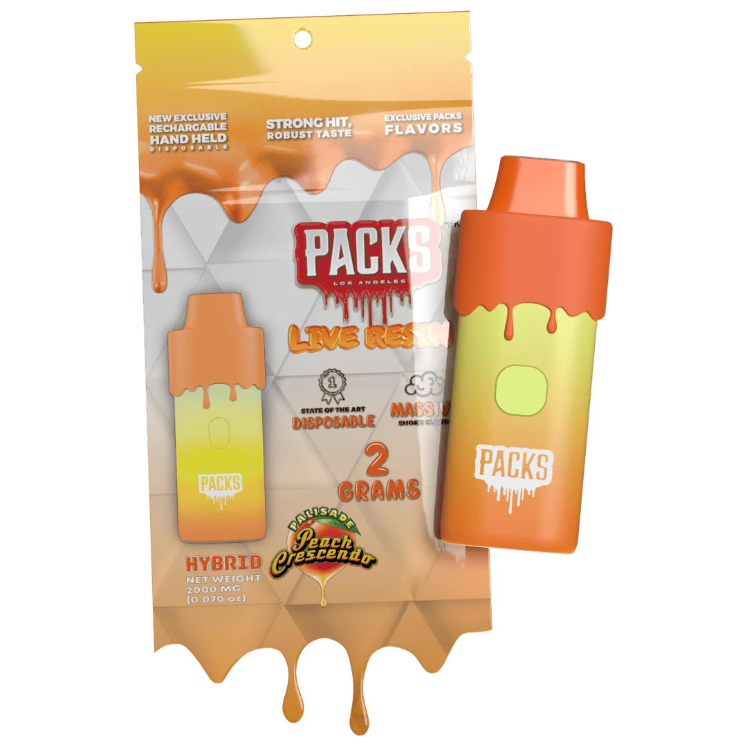 Packspod Palisade Peach Crescendo Live Resin AIO DEAL PRICE 2g