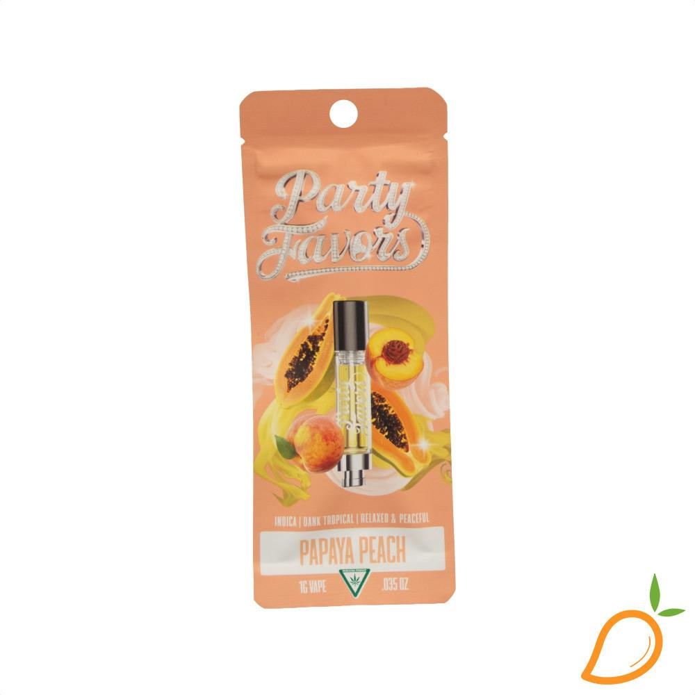 Papaya Peach Vape Cart Party Favors
