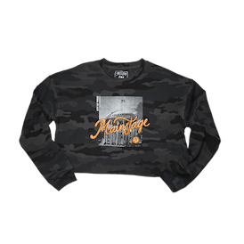 BLACK | CAMO | CROP TOP | WATER TOWER DESIGN