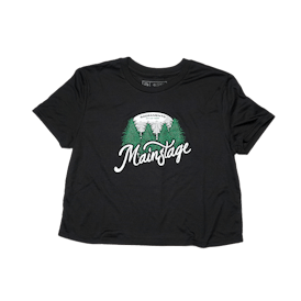 BLACK | CROP TOP | WATER TOWER DESIGN