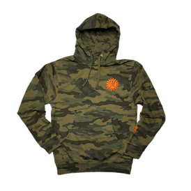 CAMO | SWEATSHIRT | EMB ORANGE LOGO