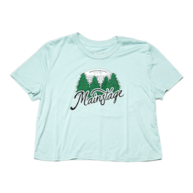 MAINSTAGE - DUSTY BLUE CROP TEE WATER TOWER