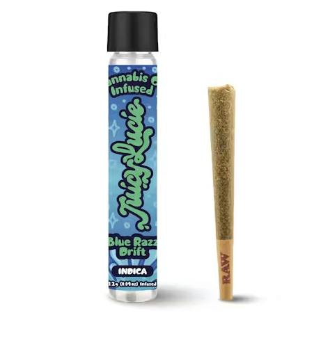 Juicy Lucie - Blue Razz Drift Infused Pre-Roll 1.2g