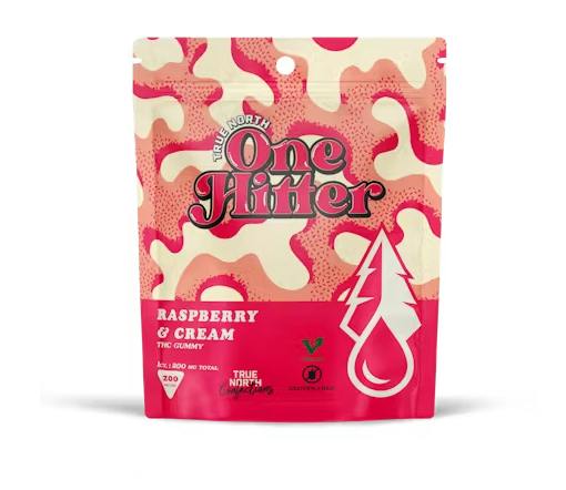 True North One Hitter - Raspberry & Cream Gummy 200mg