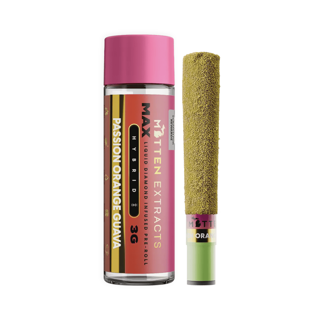 Mitten Extracts - Passion Orange Guava MAX Liquid Diamond Infused Pre-Roll 3g