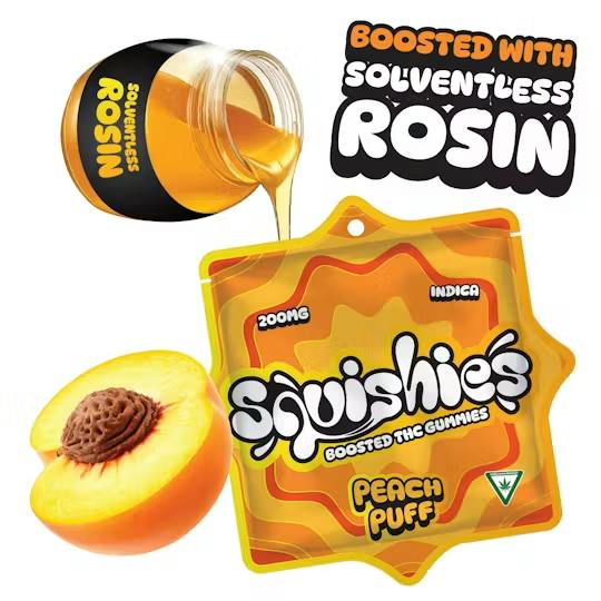 Squishies - Peach Puff Rosin Gummies 200mg