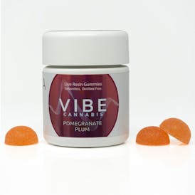VIBE | POMEGRANATE PLUM SOLVENTLESS ROSIN | GUMMY | 10PK 250MG | HYBRID