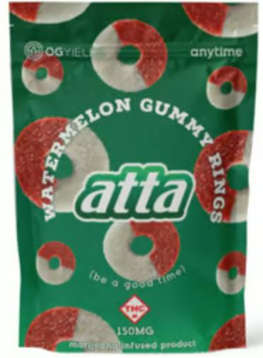 ATTA | WATERMELON GUMMY RINGS | GUMMY | 6PK 150MG | HYBRID