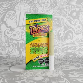 Tokees - Cheetah Piss (H) .5g Rosin Infused Joint