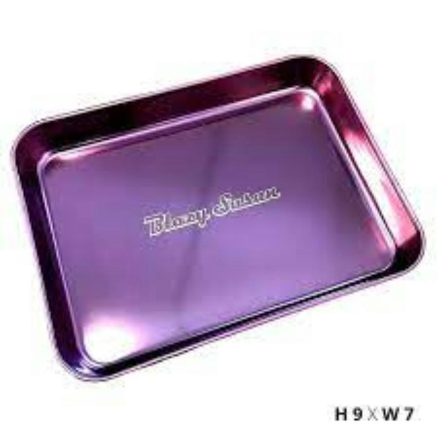 Blazy Susan - Metallic Tray - Purple | 9.25" x 7" - BOTH