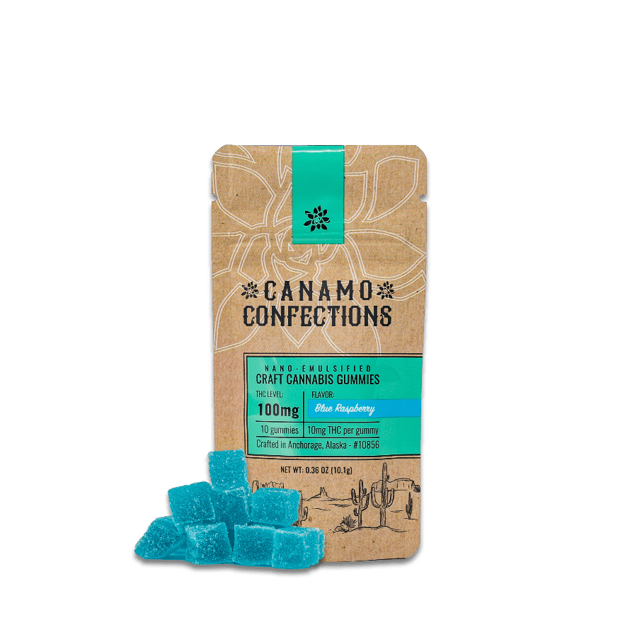 Blue Raspberry Gummies 100mg