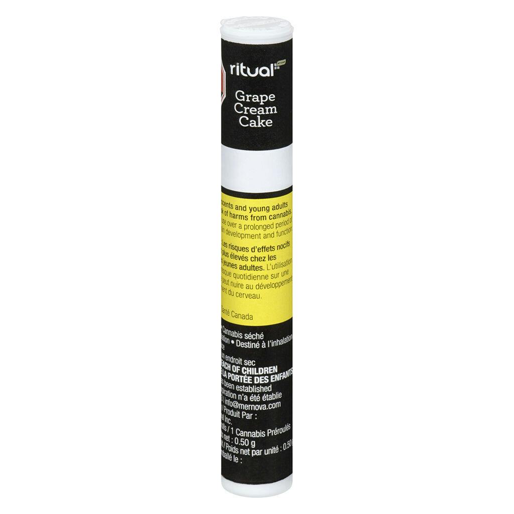 Ritual Sticks - Grape Cream Cake Pre-Roll - Indica - 1x0.5g