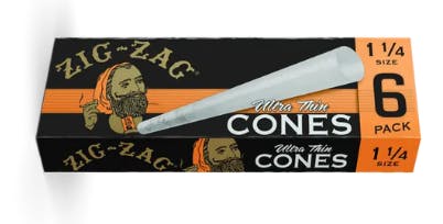 Zig Zag - 1¼ Ultra Thin Cones 6 pk