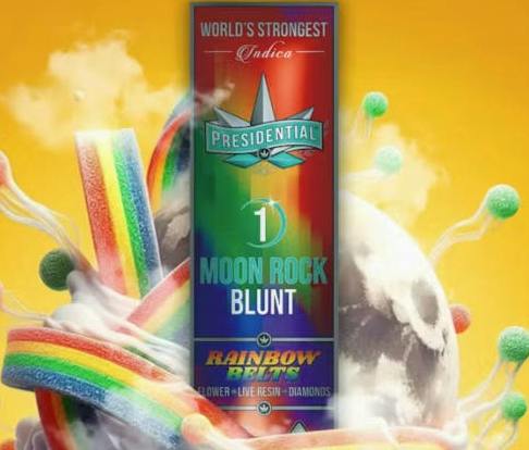 Presidential Moon Rock Blunt (1.5g) - Rainbow Belts