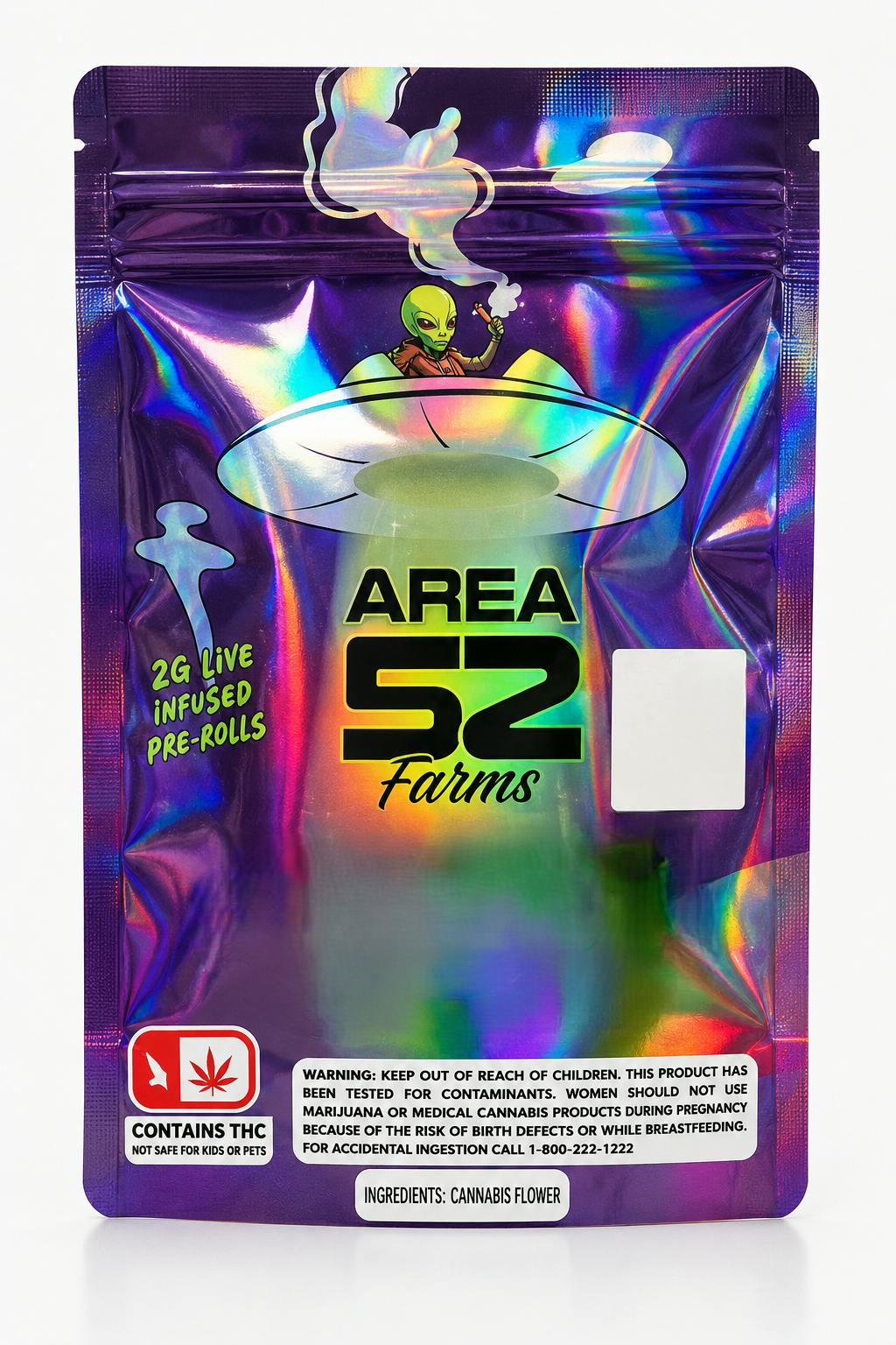Area 52 Farms 28 Pack Prerolls - Blueberry Fuego