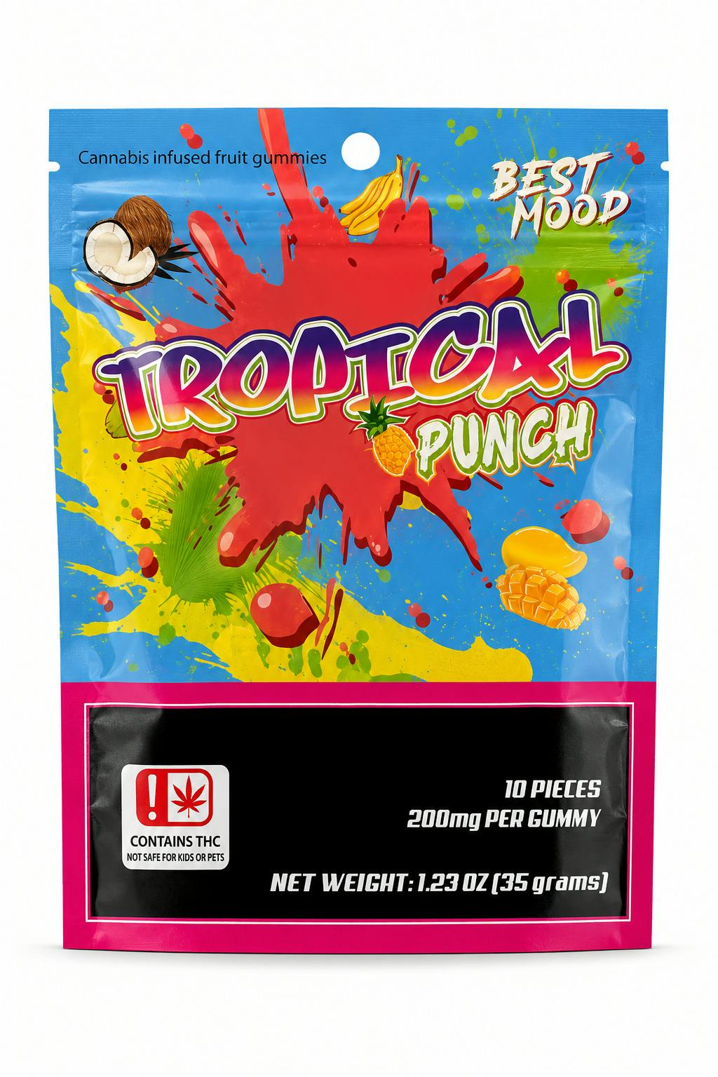 Best Mood 2000mg Gummies - Tropical Punch