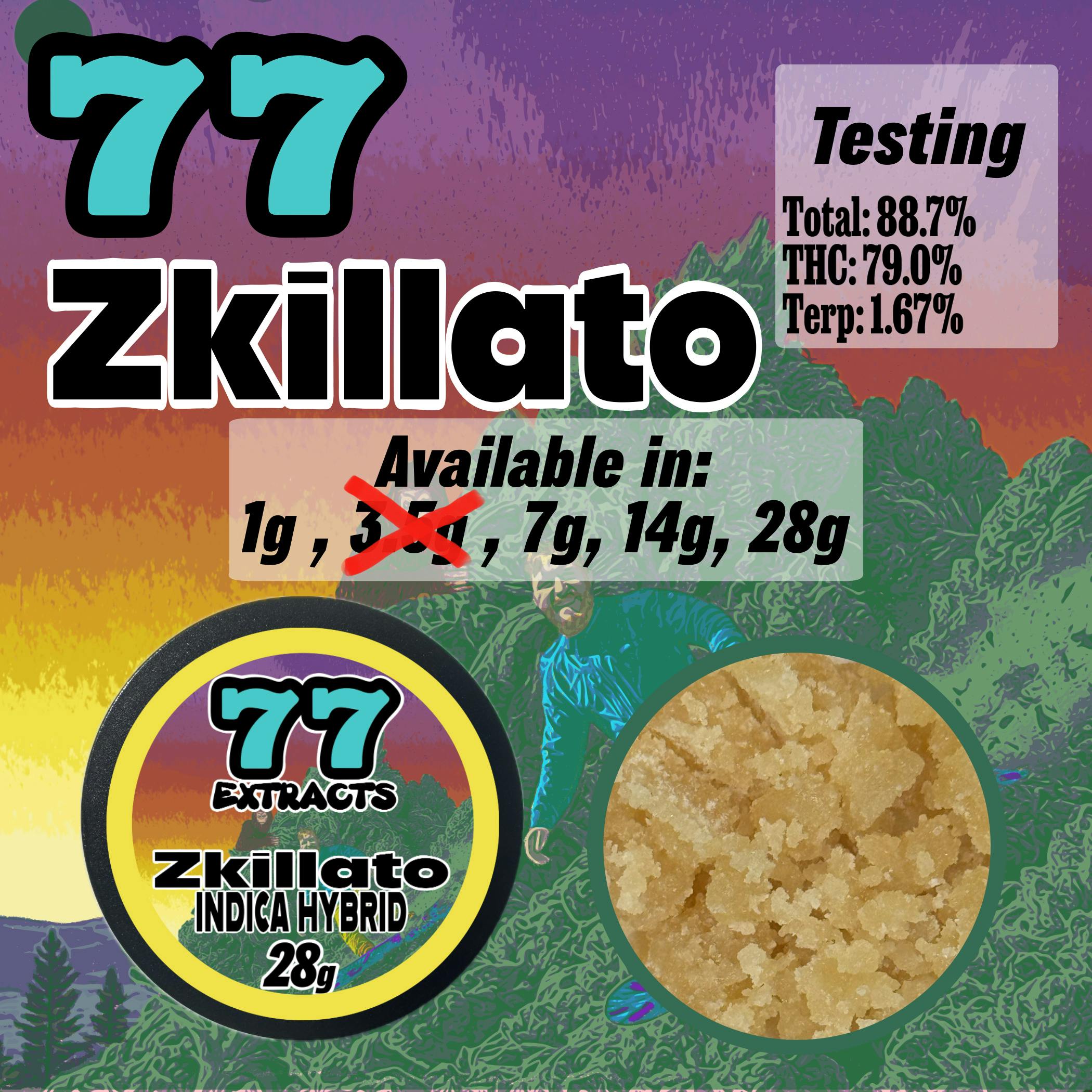 77 Extracts 28g Baller Jar - Zkillato