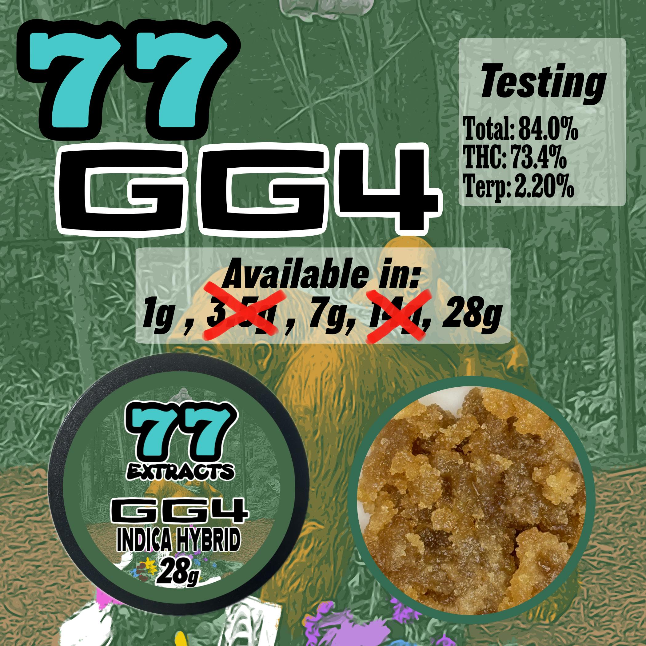 77 Extracts 28g Baller Jar - GG4