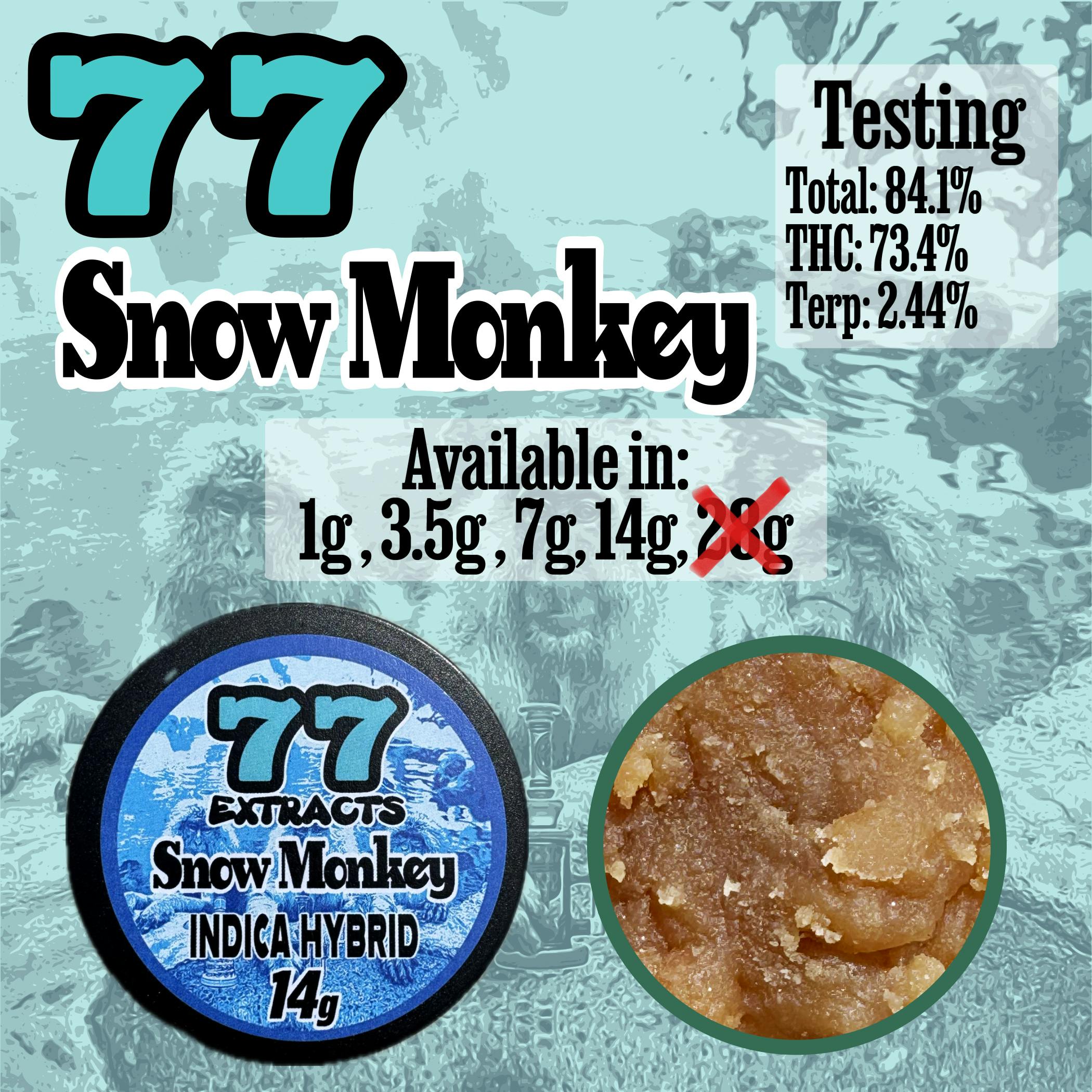 77 Extracts 1g Concentrate - Snow Monkey