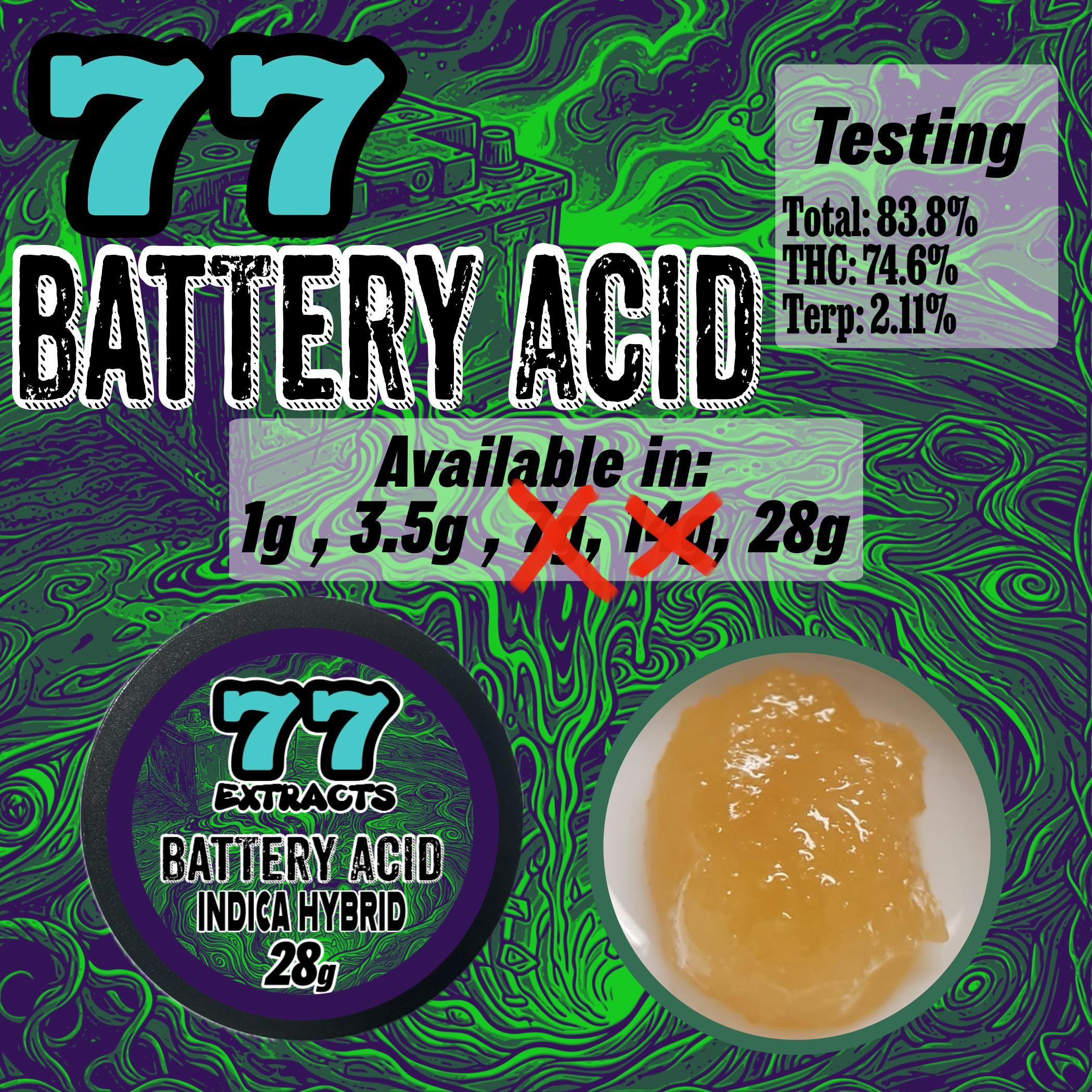 77 Extracts 1g Concentrate - Battery Acid