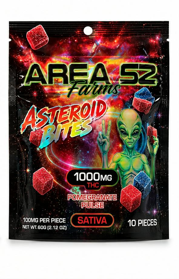Asteroid Bites Area 52 Pomegranate Pulsar