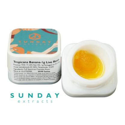 Sunday 1G Live Resin - Tropicana Banana