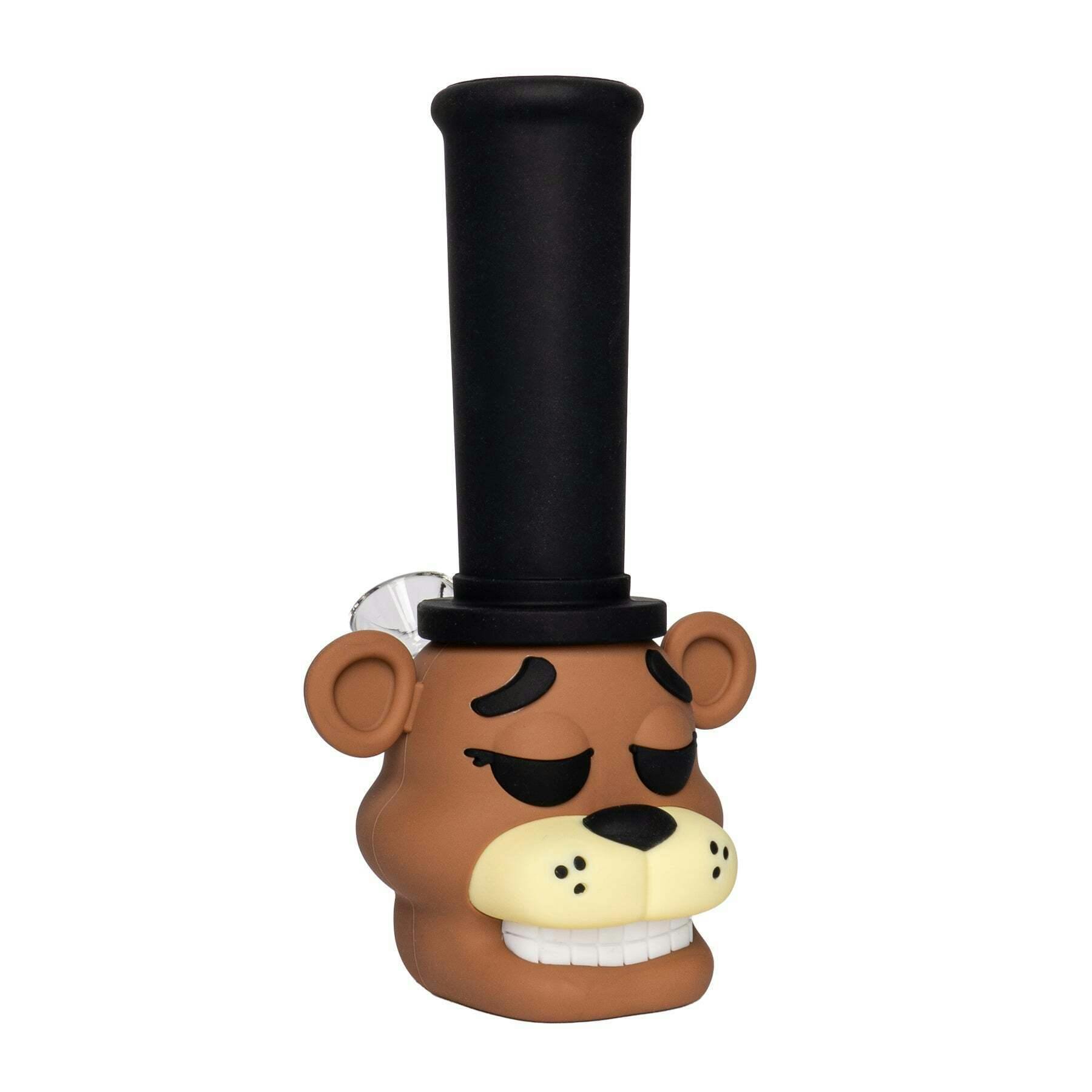 LIT Silicone 7" Tall Bear Pipe
