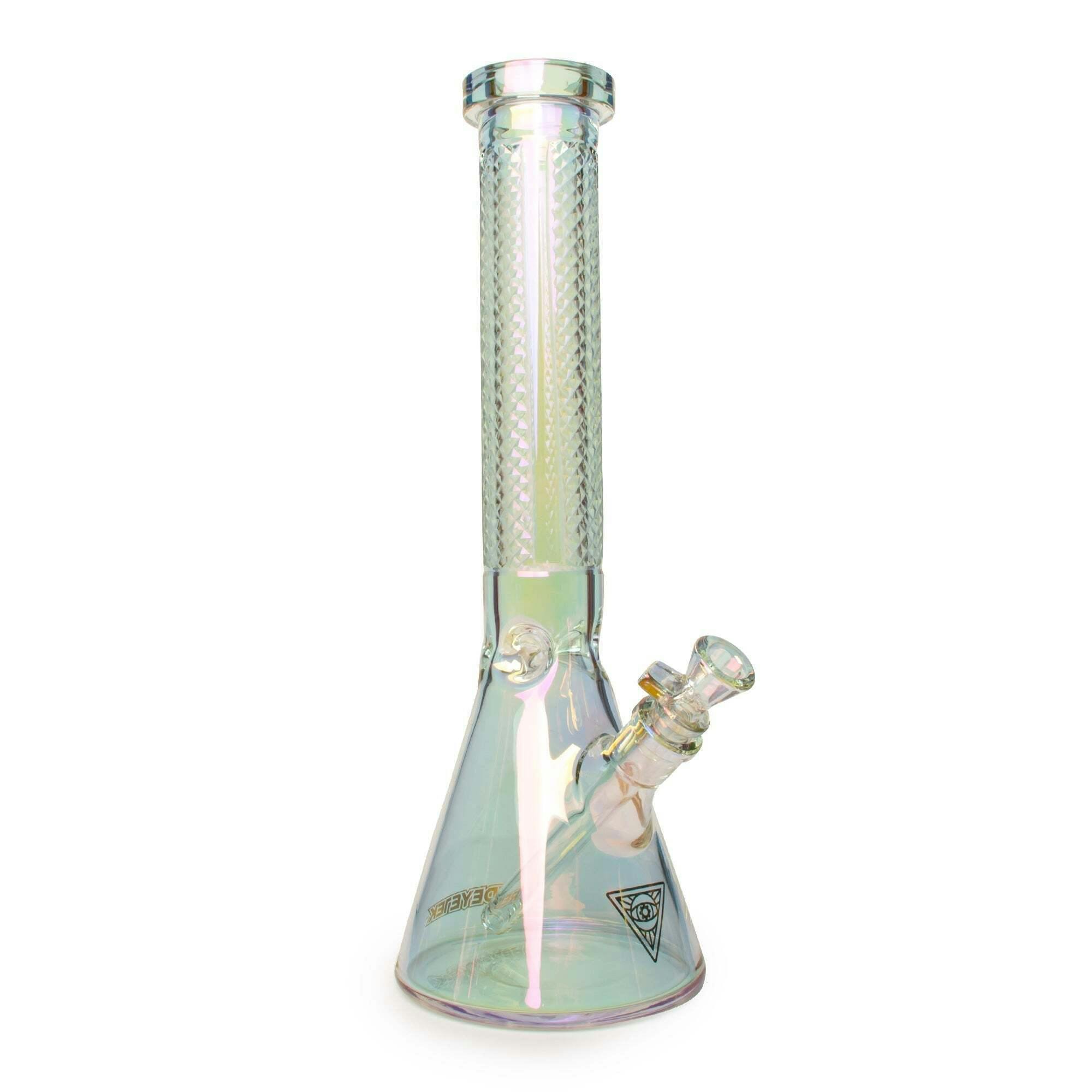 Red Eye Tek 15" Tall 7mm Thick Rainbow Beaker Base Bong Multiple Colours