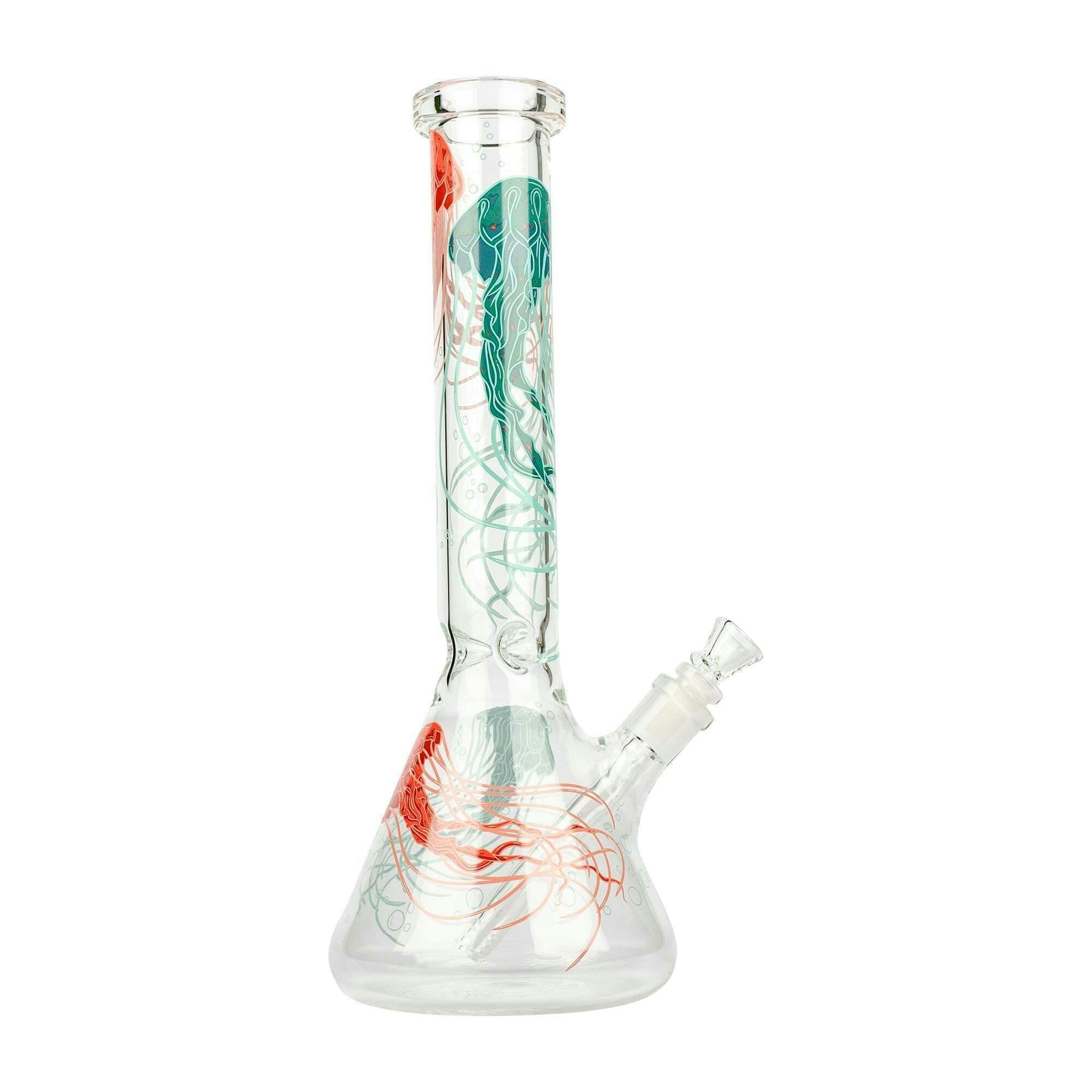 Red Eye Glass 15" Jellyfish Beaker Bong