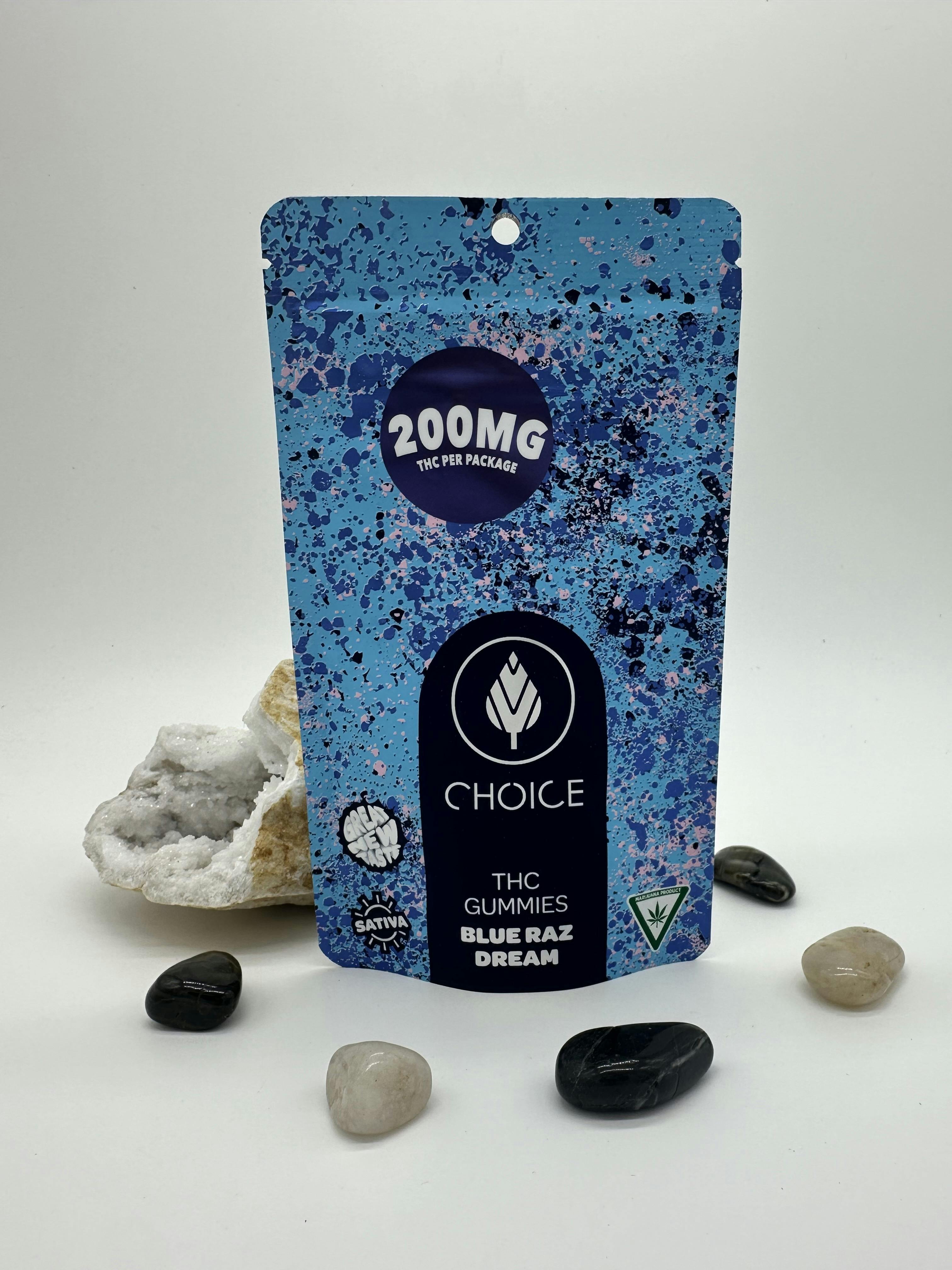 Blue Raz Dream - 200mg Gummies