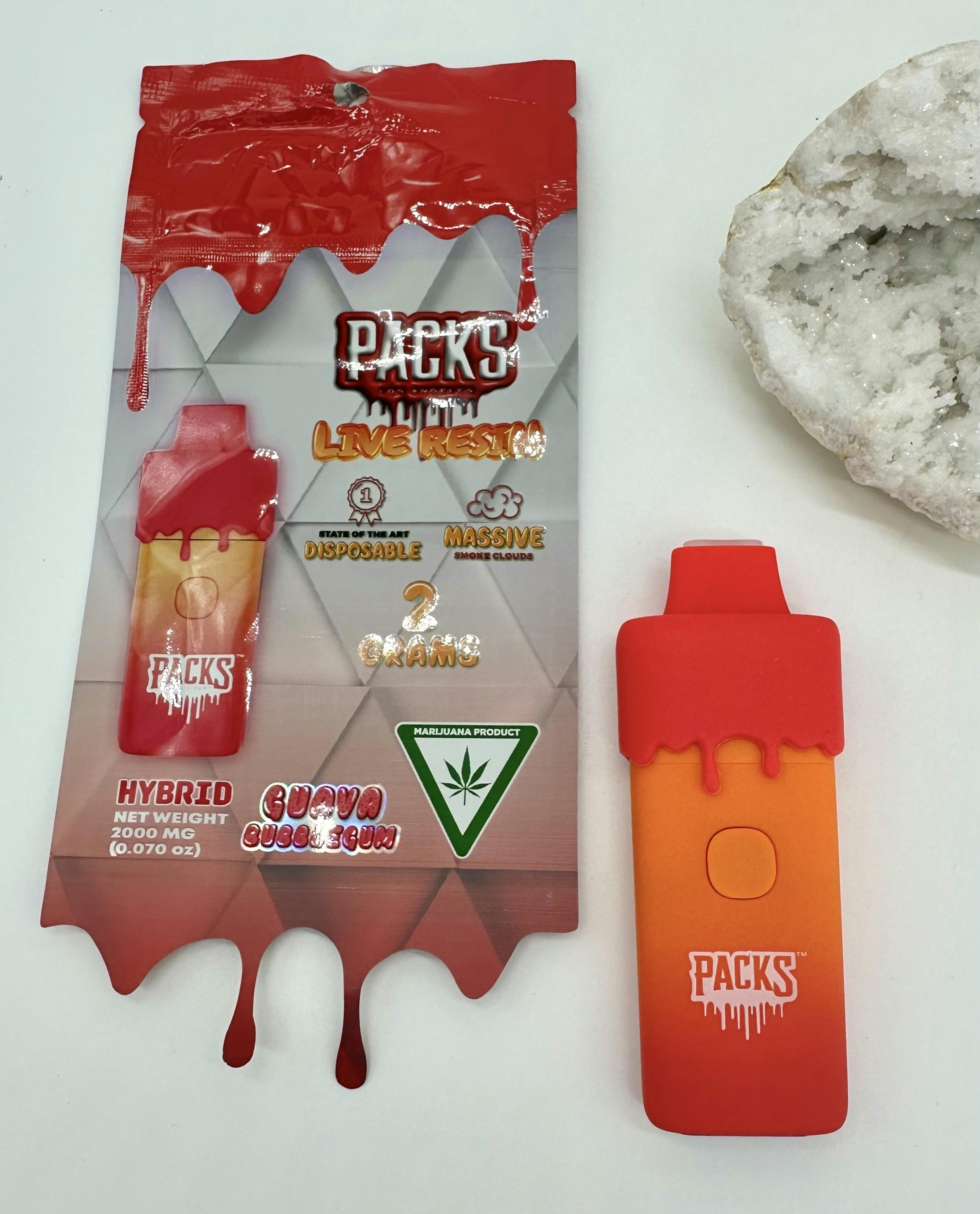 Packwoods - Guava Bubblegum - 2G Live Resin Disposable