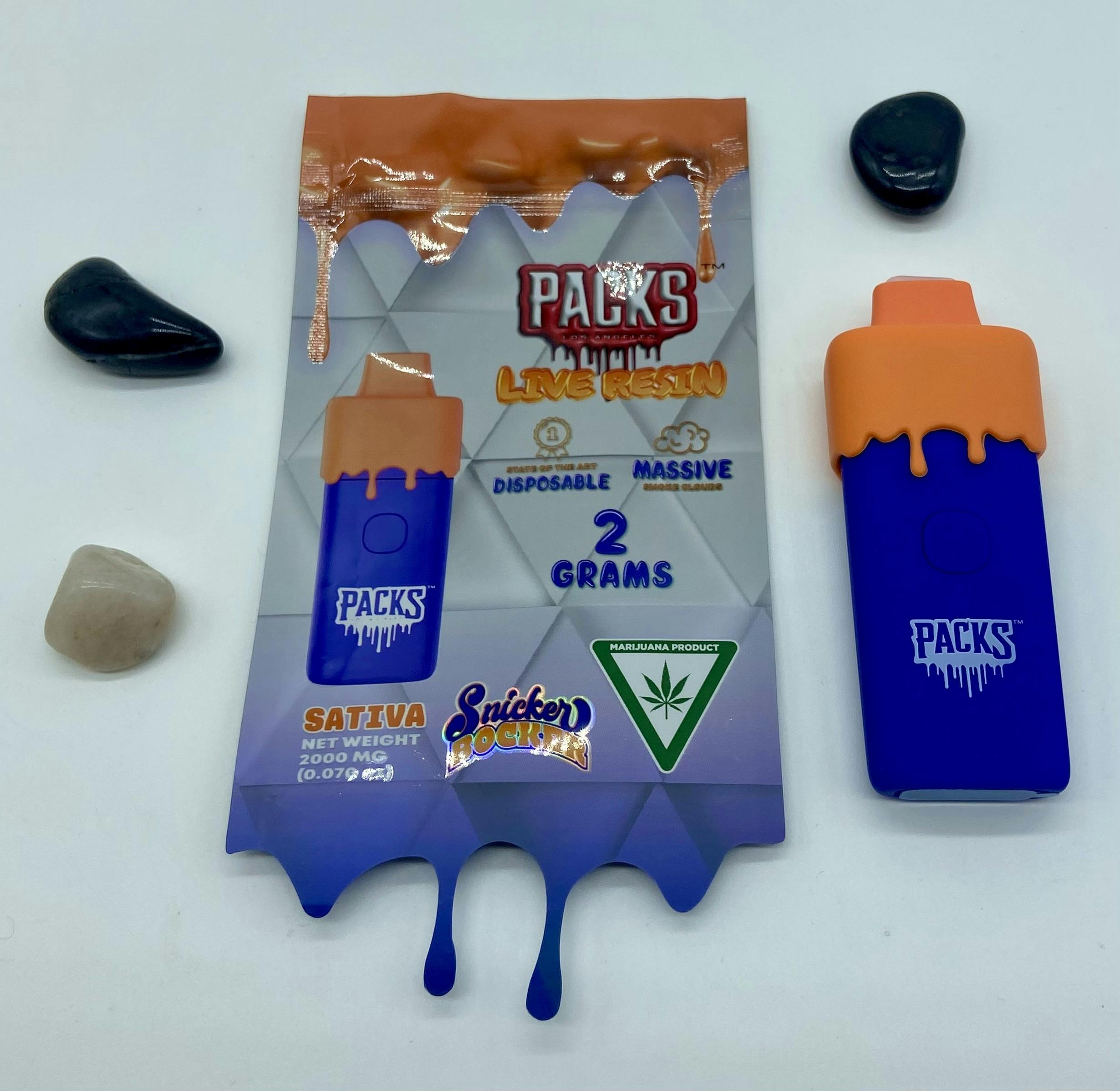 Packwoods - Snicker Bocker - 2G Live Resin Disposable