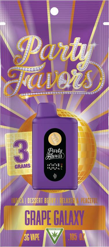 Party Favor - Grape Galazy - 3g Disposable
