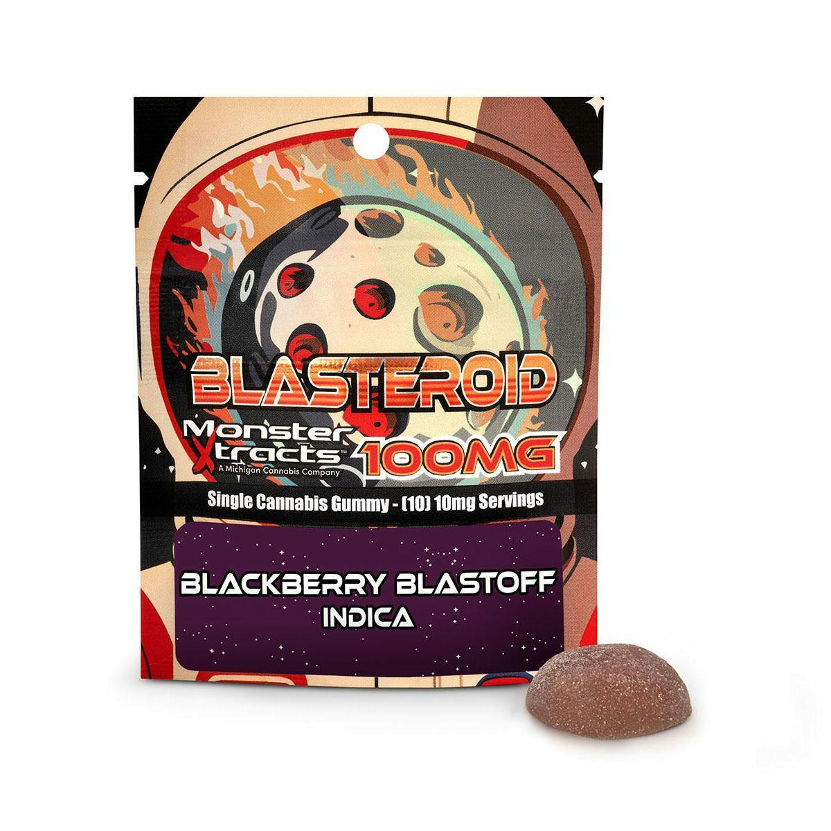 Blasteroid - Blackberry Blastoff - 100mg Gummy at The WellFlower Manistee