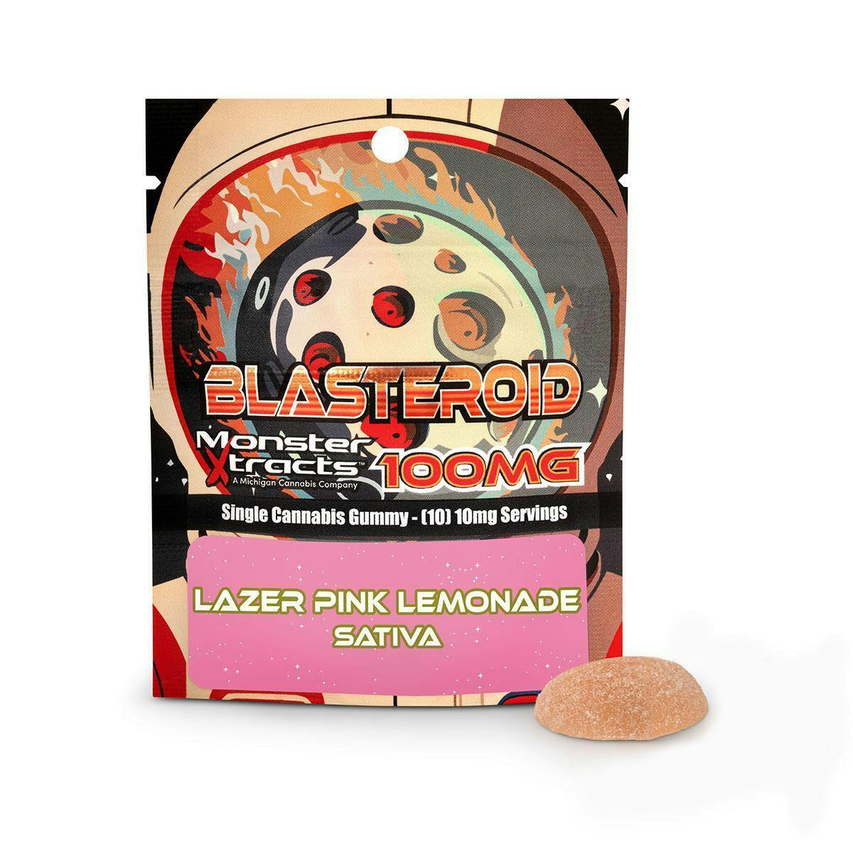 Blasteroid - Lazer Pink Lemonade - 100mg Gummy at The WellFlower Manistee