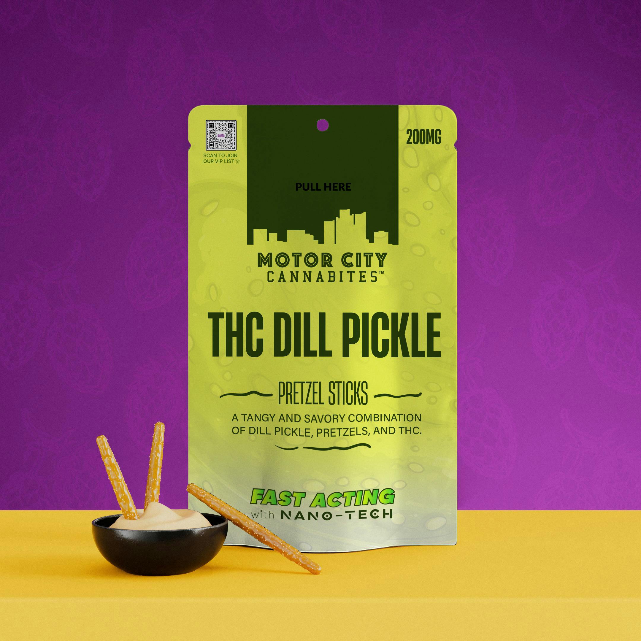 Dill Pickle Pretzel - 200mg Pretzels