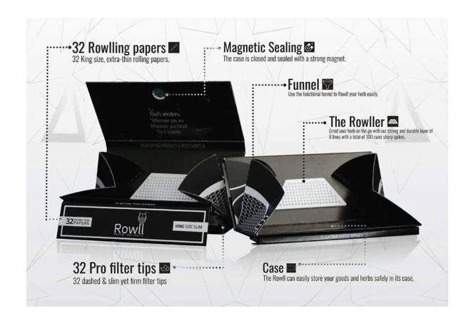 Rowll | King Size Extra Slim Rolling Papers | 1 unit