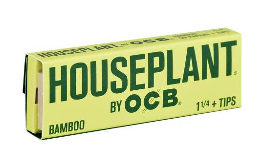 Houseplant by OCB | Bamboo Rolling Papers & Tips | 1 1/4 | 50pc | 1 unit
