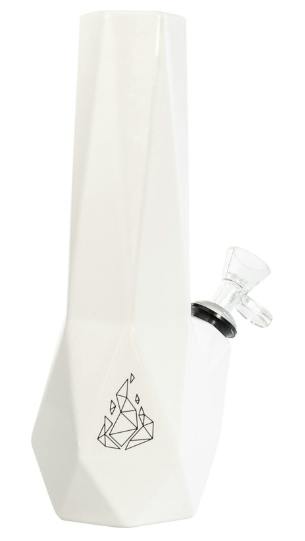 BRNT | Hexagon Ceramic Waterpipe | White