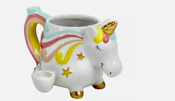 Premium Roast & Toast Ceramic Mug w/ Pipe - Unicorn | 1 unti