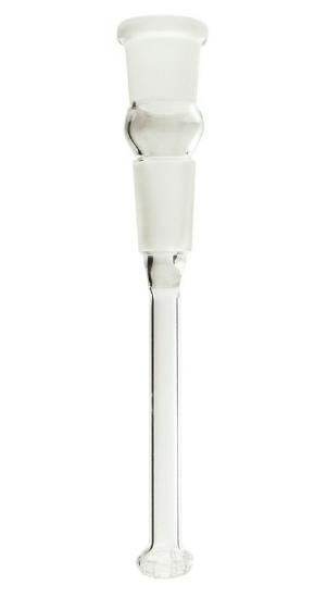 Glass on Glass Downstem 19mm Inner, 19mm Outer w/ Holes - 3" | 1 unit
